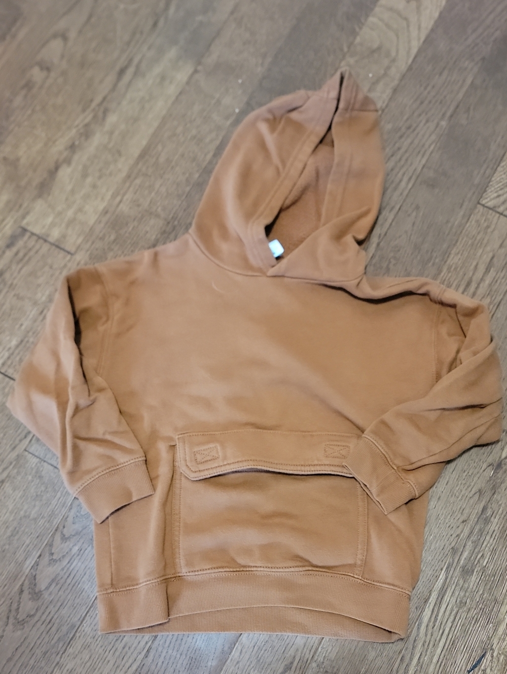 Classic Hooded Pullover Sweater in Camel